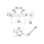 Nobili Loop Chrome Σετ Μπαταρία Λουτρού με Τηλέφωνο Pull-out LP90110CR