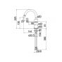 Nobili Velis Chrome Μπαταρία Μπιντέ VE125139/3CR