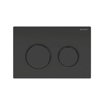 Geberit Omega 20 Black/Black Matt Πλακέτα Χειρισμού