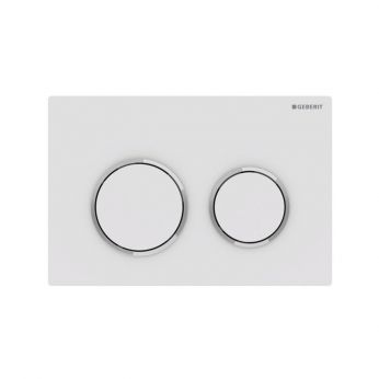 Geberit Omega 20 White Matt/Bright Chrome πλακέτα χειρισμού