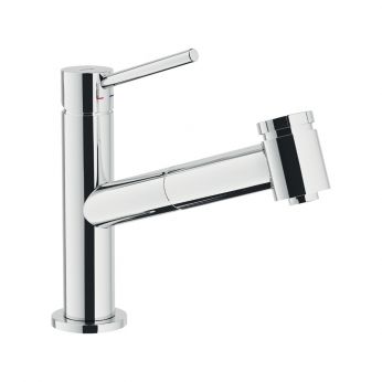 Nobili Acquerelli Chrome Μπαταρία Νεροχύτη με Pull-out Τηλέφωνο AQ93117CR