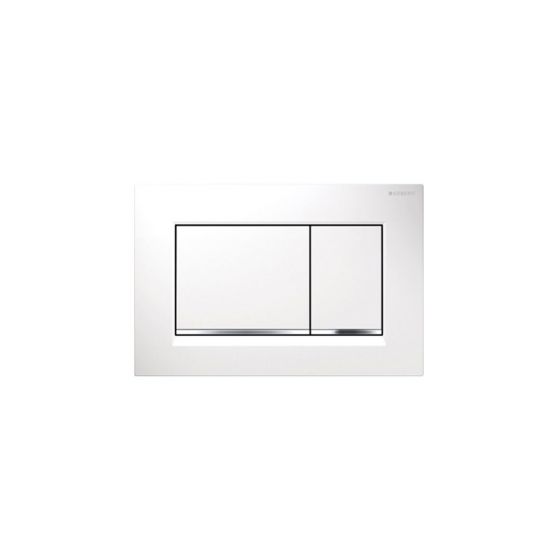 Geberit Sigma 30 Dual Flush White Matt / Chrome Πλακέτα Χειρισμού