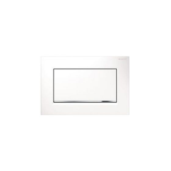 Geberit Sigma 30 Single Flush White Matt / Chrome Πλακέτα Χειρισμού