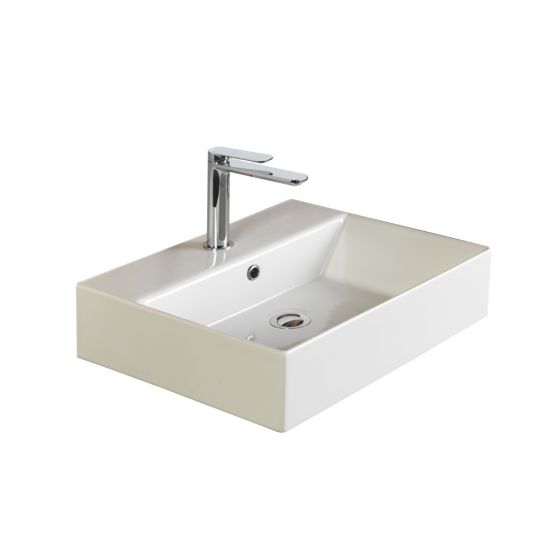 Bianco Ceramica Tetra N Νιπτήρας Κρεμαστός/Επιτραπέζιος 50x42cm 32050