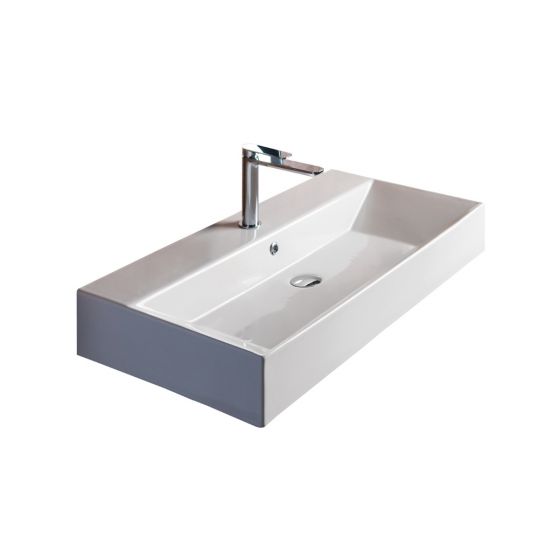 Bianco Ceramica Tetra N Νιπτήρας Κρεμαστός/Επιτραπέζιος 90x42cm 32090