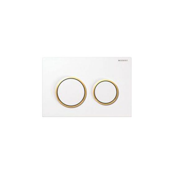 Geberit Omega 20 White / Gold Πλακέτα χειρισμού