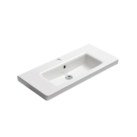 Bianco Ceramica Urban Νιπτήρας Κρεμαστός/Ένθετος Επίπλου 80x35cm 35080